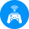 Game controller icon representing VR Games